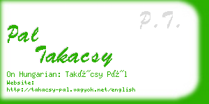 pal takacsy business card